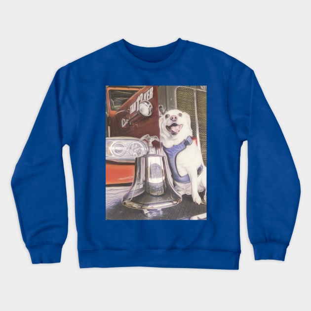 Firedog Crewneck Sweatshirt by Catlover22